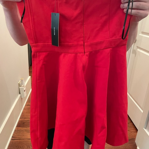 Red Lulu’s Strapless Cocktail Dress - Picture 3 of 3